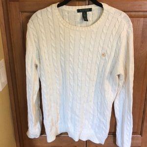Ralph Lauren white sweater 100% cotton
